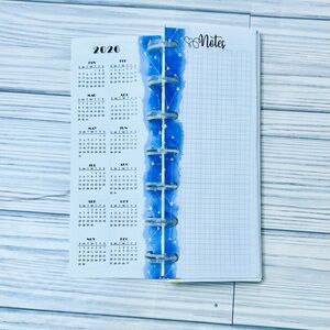 Planner skinny mini inserts extension pack 6 months constellations undated